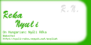 reka nyuli business card